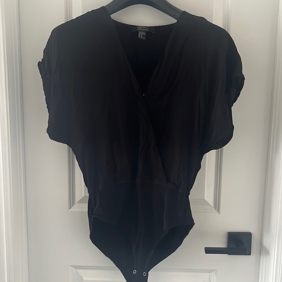 Forever 21 Black Bodysuit Extra Large - Picture 1 of 4